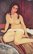 Sitzender Akt nach Modigliani